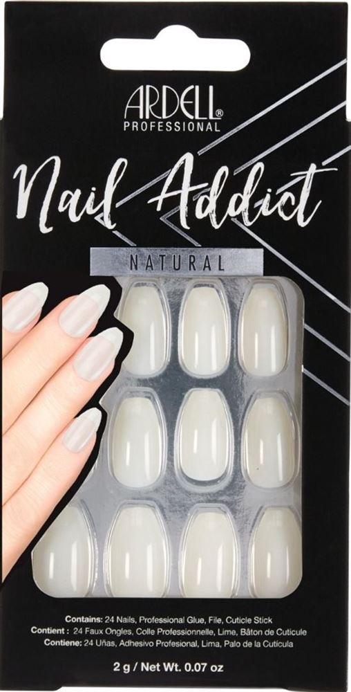 ARDELL Nail Addict Natural Ballerina 24 Stk