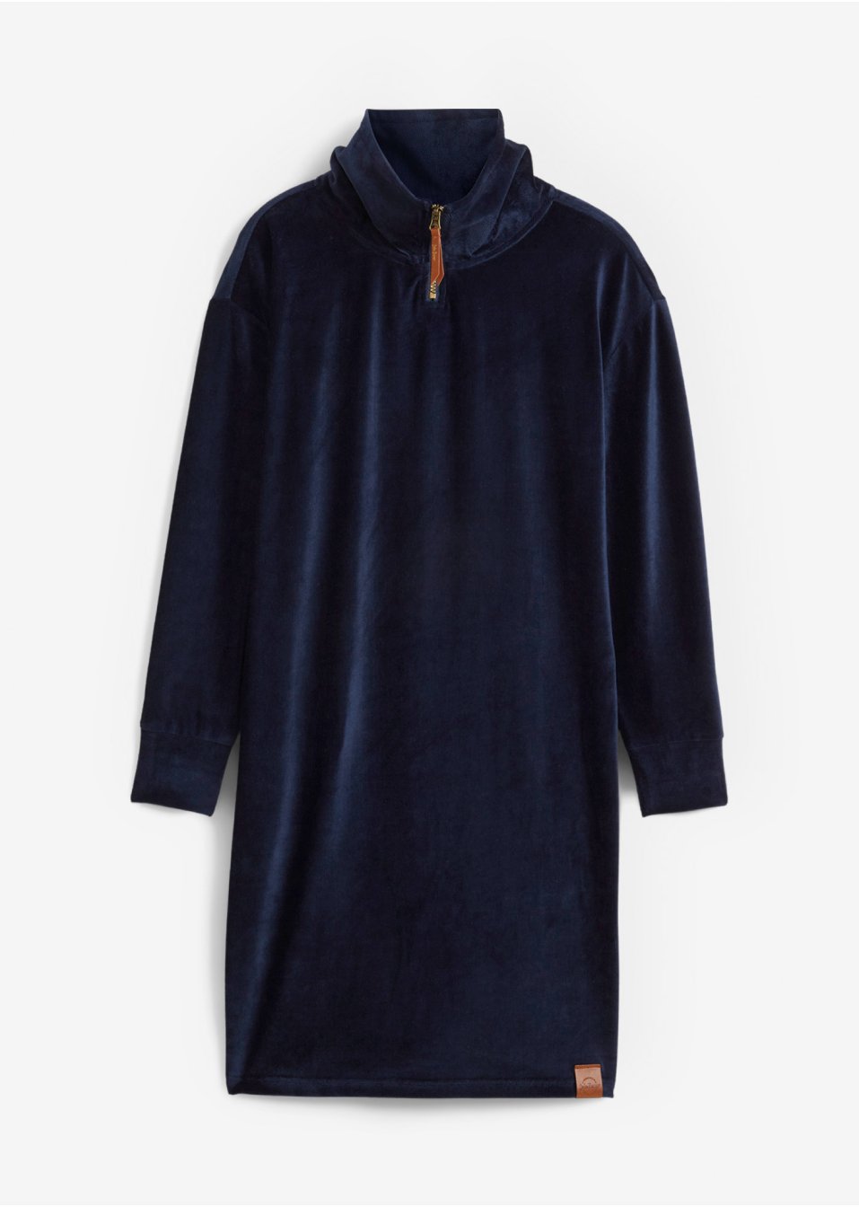 Robe en jersey velours côtelé doux