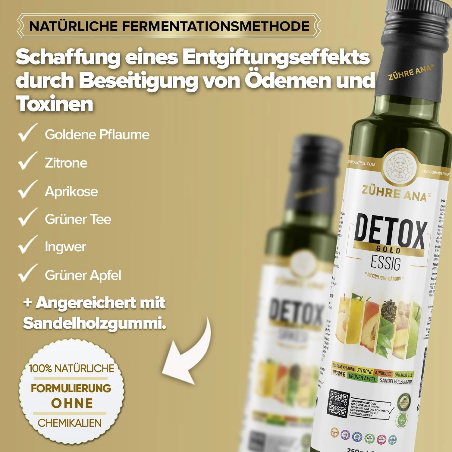 Zühre Ana Detox Gold Essig
