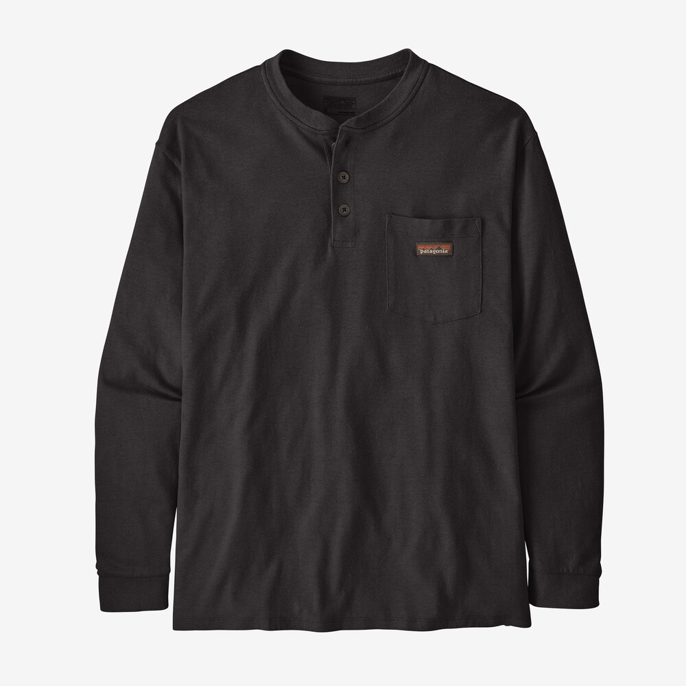 Herren-Arbeitsshirt mit Henley-Ausschnitt und langen Ärmeln