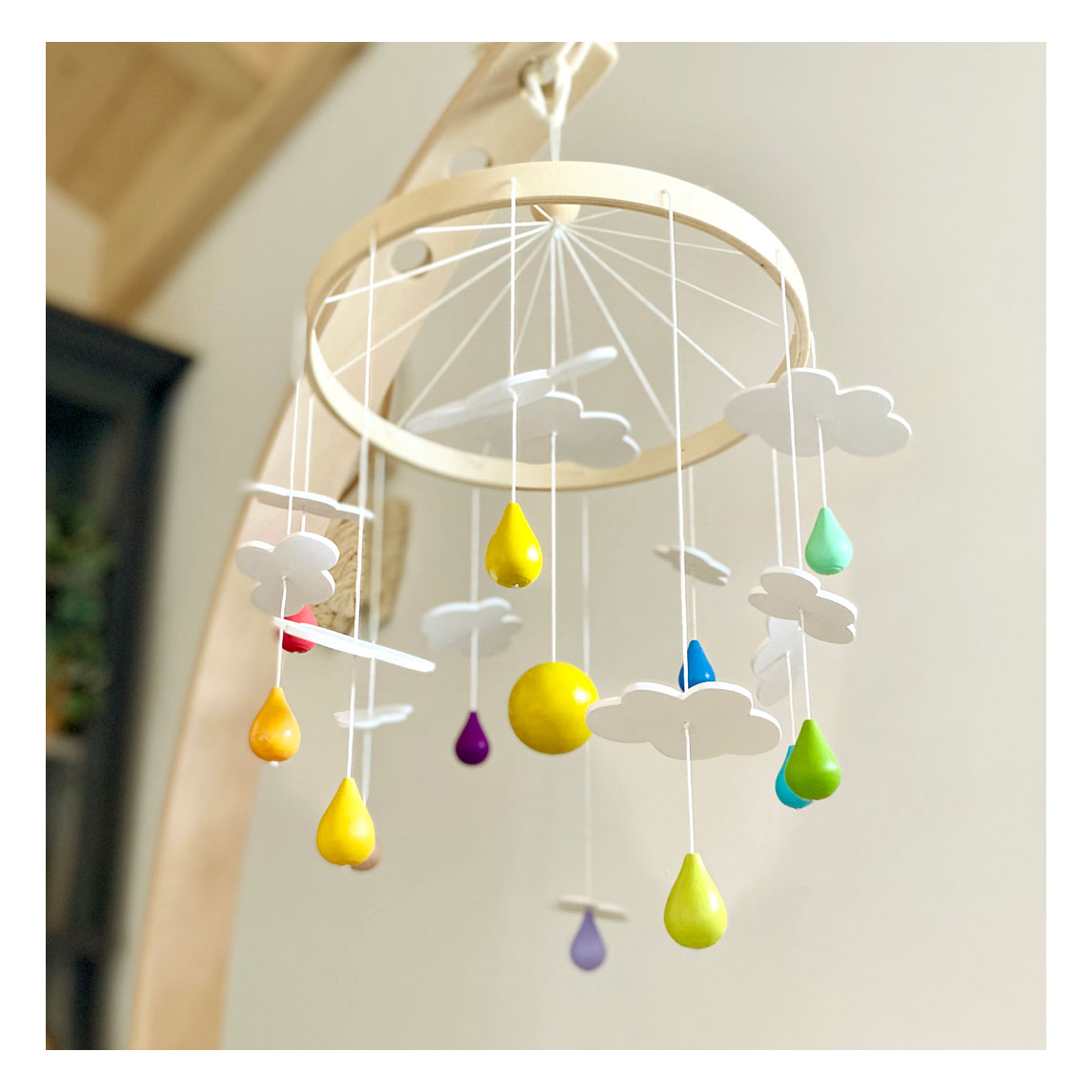 Small Foot - Houten Baby Mobiel Regenboog