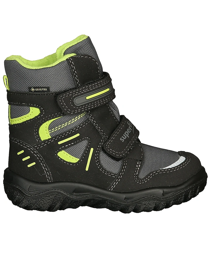 Winter-Boots HUSKY MULTI gefüttert in dunkelgrau/lime
