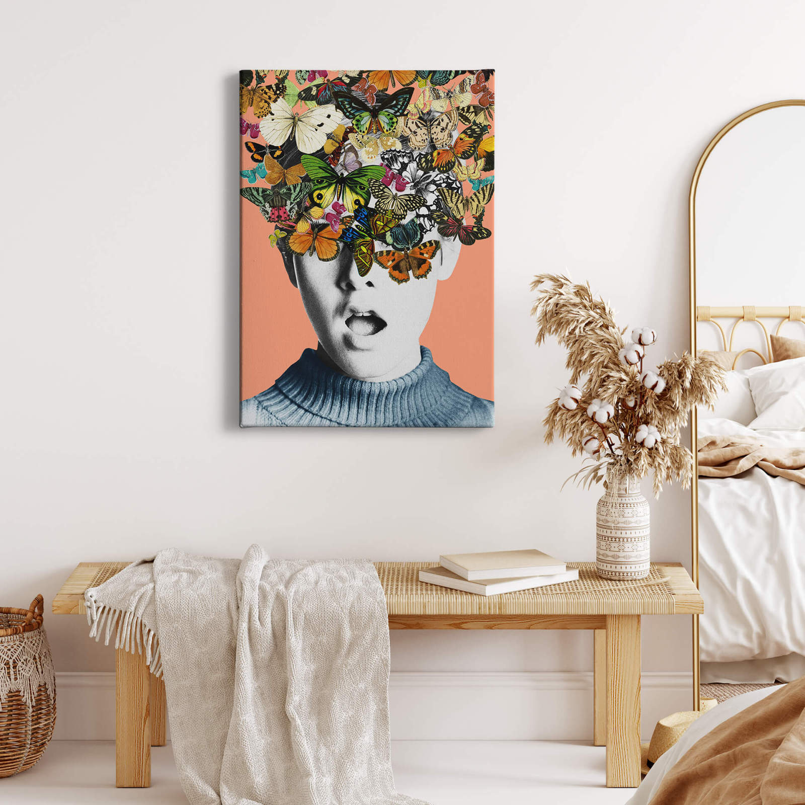 Leinwandbild TWIGGY SURPRISE - orange-bunt - 50x70 cm