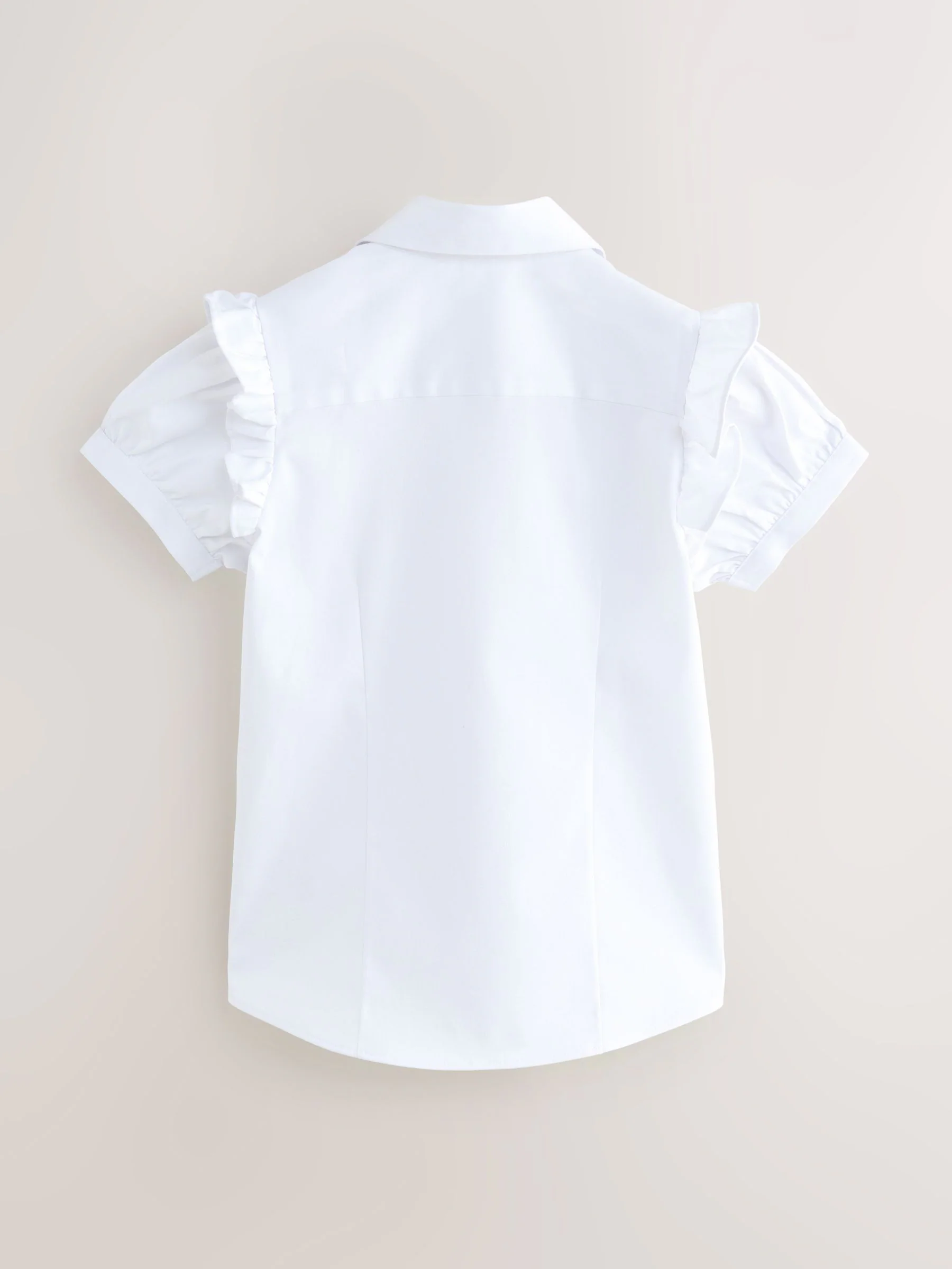 Clarks Frill Short Sleeve School Shirts 2 Pack
