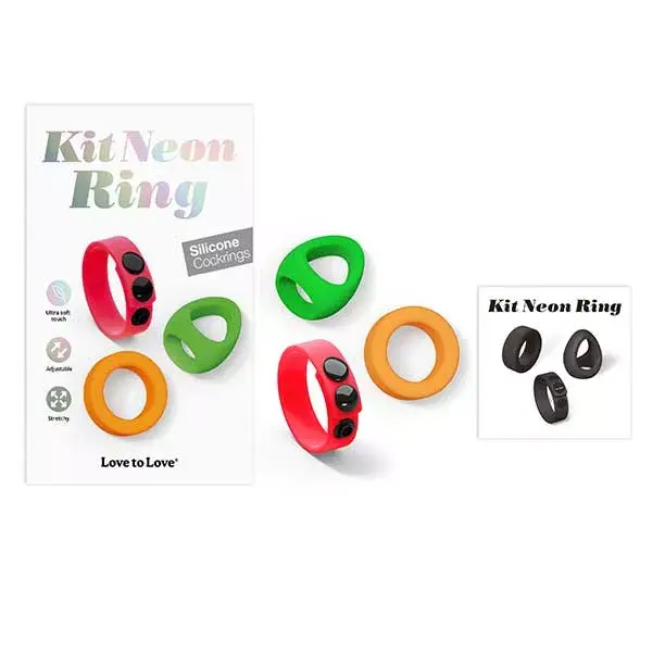 Kit Love to Love com anel de néon