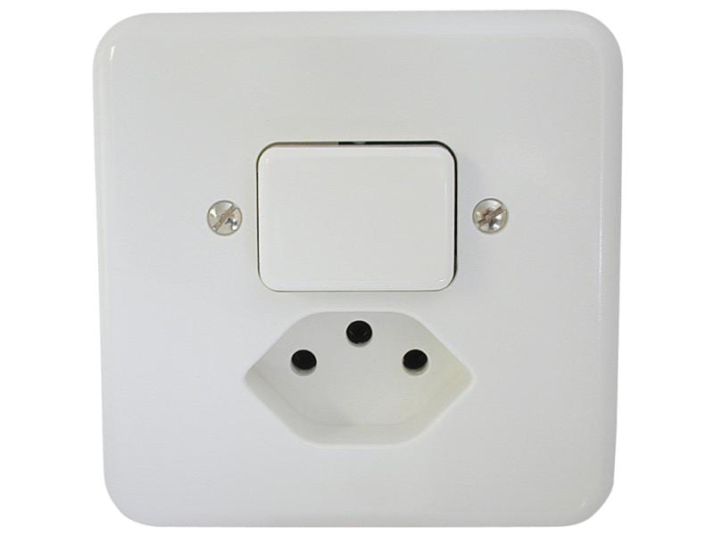 Mica Kleinkombi UP Druckschalter und Steckdose Kleinkombi, Komplettset
