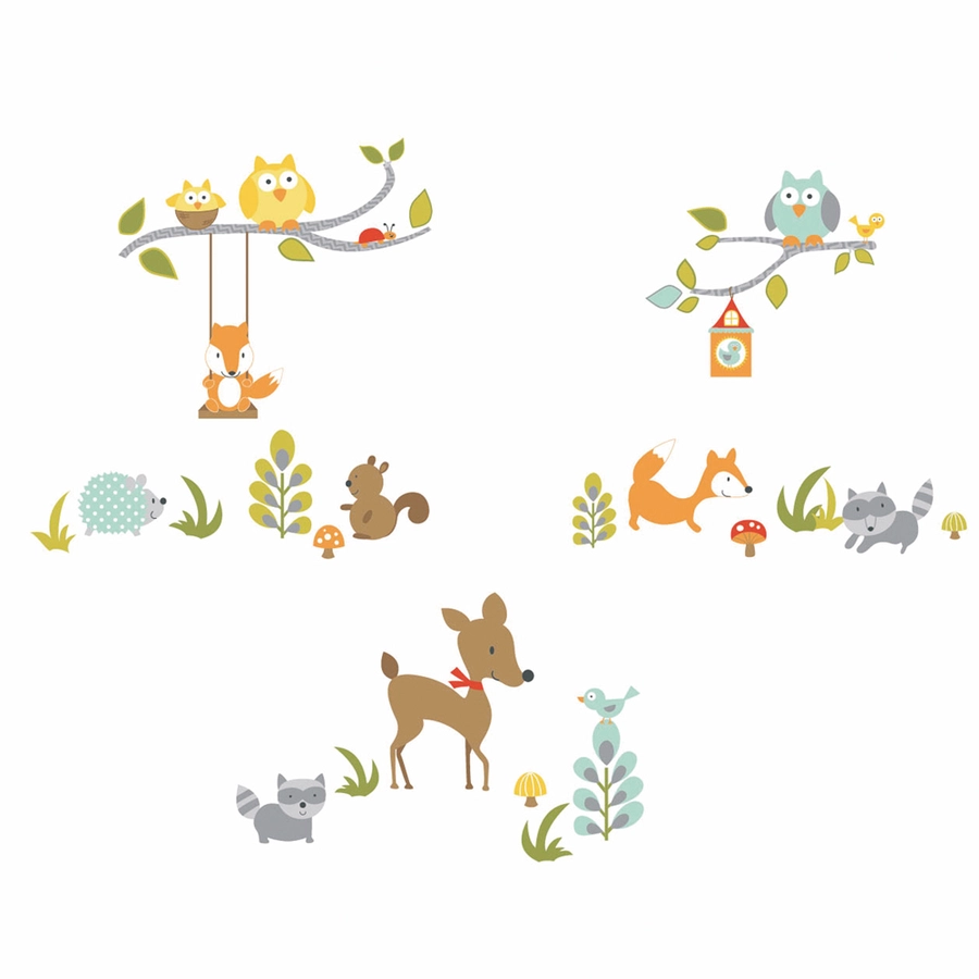 Room Mates Fuchs und Freunde Mehrfarbig