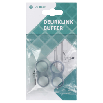 Deurklink buffer PVC 2 stuks
