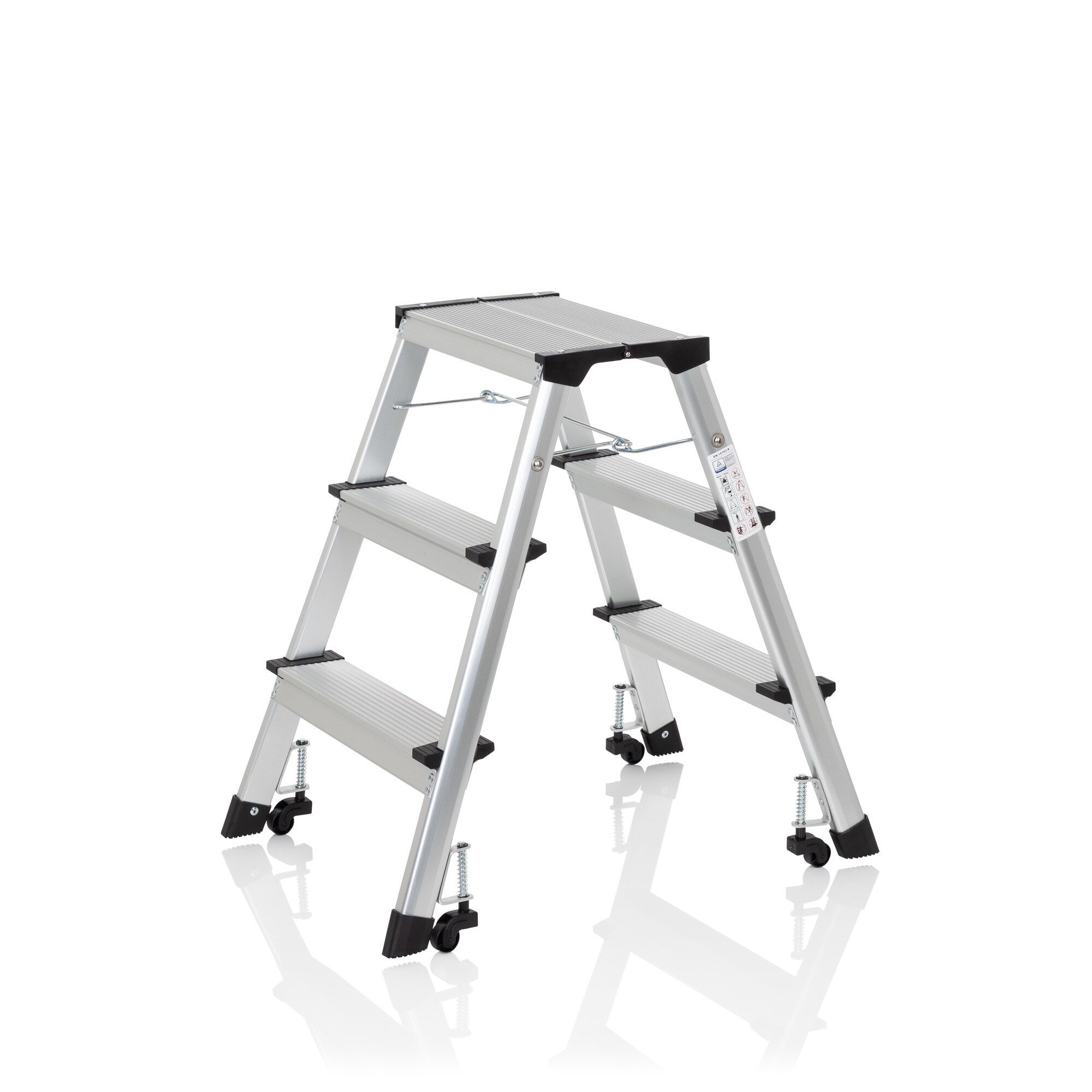 Klappleiter SOLID IV Aluminium hjh OFFICE