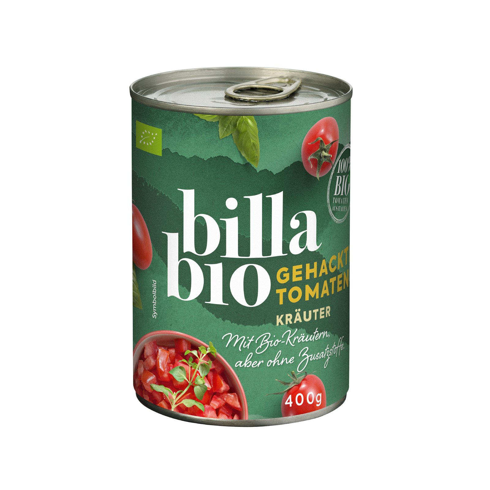 BILLA Bio Gehackte Tomaten mit Kräuter