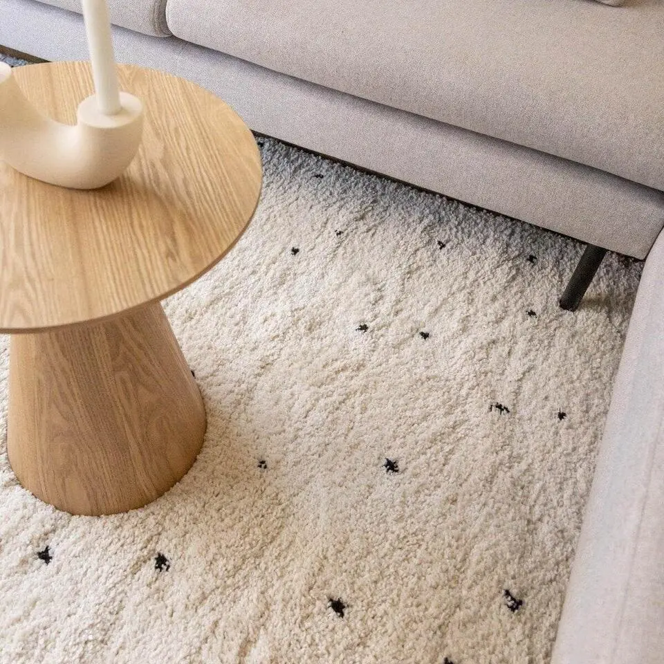 Interieur05 Kindervloerkleed Cream/Zwart 120x170cm - (S) - Dots