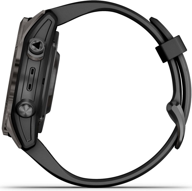 Garmin - Fenix 7S Pro Sapphire Solar - Smartwatch - Zwart/Koolstofgrijs Titanium DLC