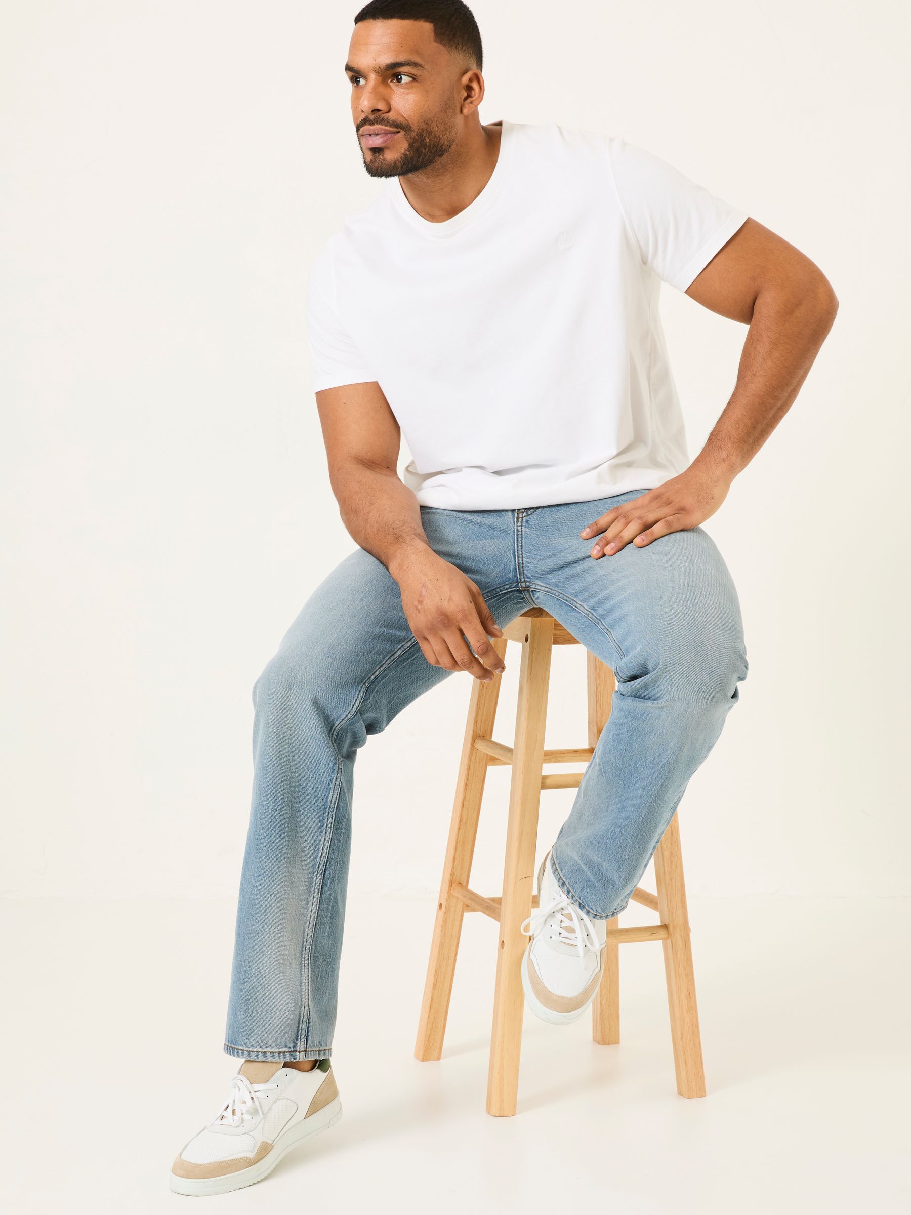 Lichtblauw vintage - FatFace-jeans