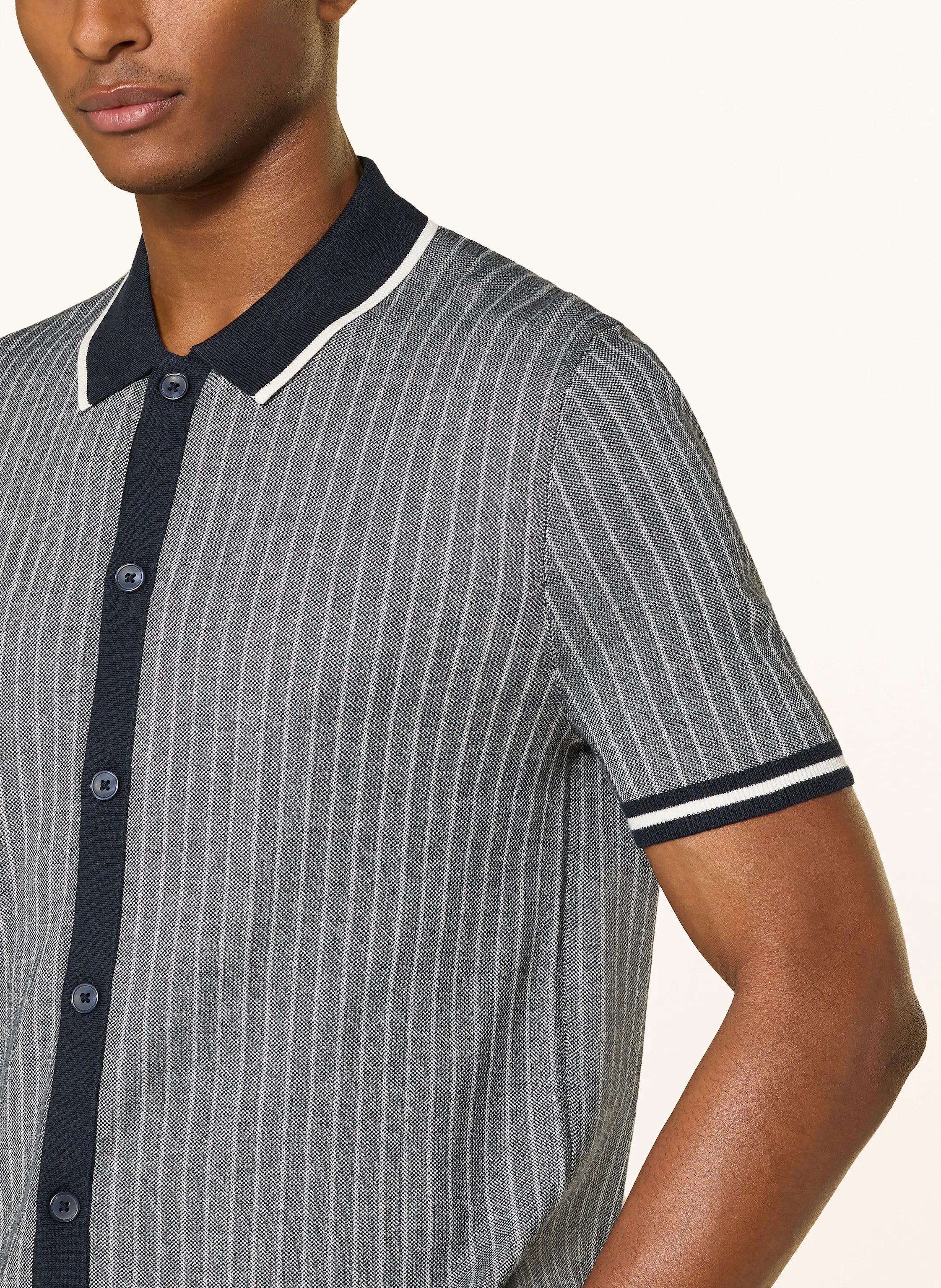 OLYMP Strickhemd Casual comfort fit