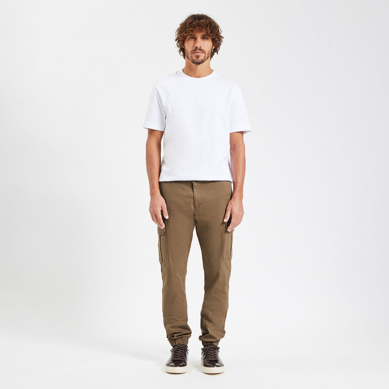 Pantalon cargo Beige