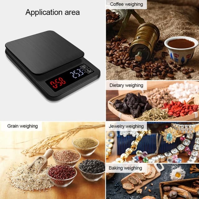 Digital minivægt 10 kg / 1 g elektrisk lomme i gram med baggrundsbelyst LCD-skærm