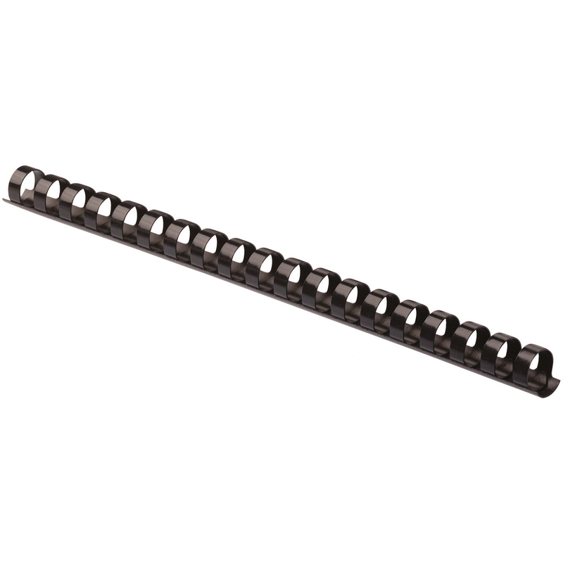 Fellowes Plastikbinderücken, A4, 10 mm, schwarz, 100 Stück