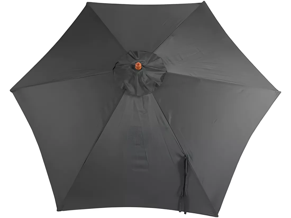 Parasol de jardin Ø bois marron 300 x 300 x 258 cm 04_0003813