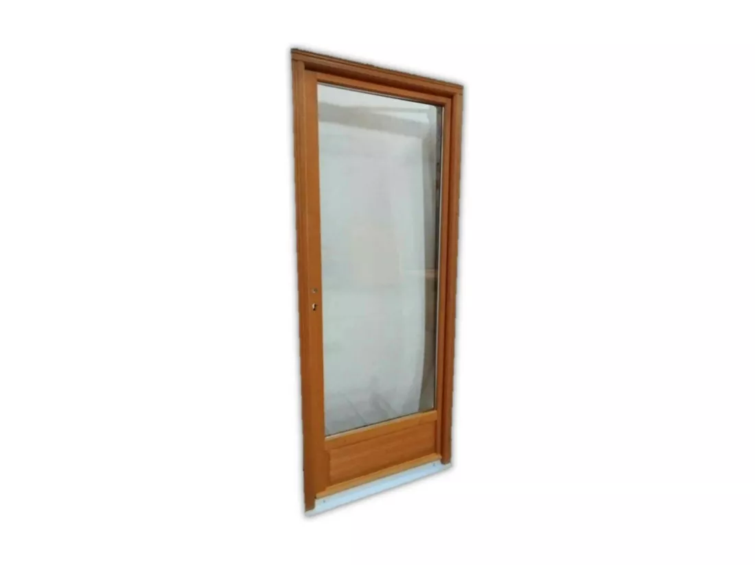 Porte Fenêtre Bois 1 Vantail H215 X L90 Tirant Gauche Côtes Tableau Gd Menuiseries