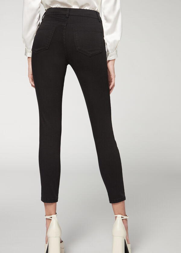 Calça jeans super skinny de cintura alta Super Flex Denim