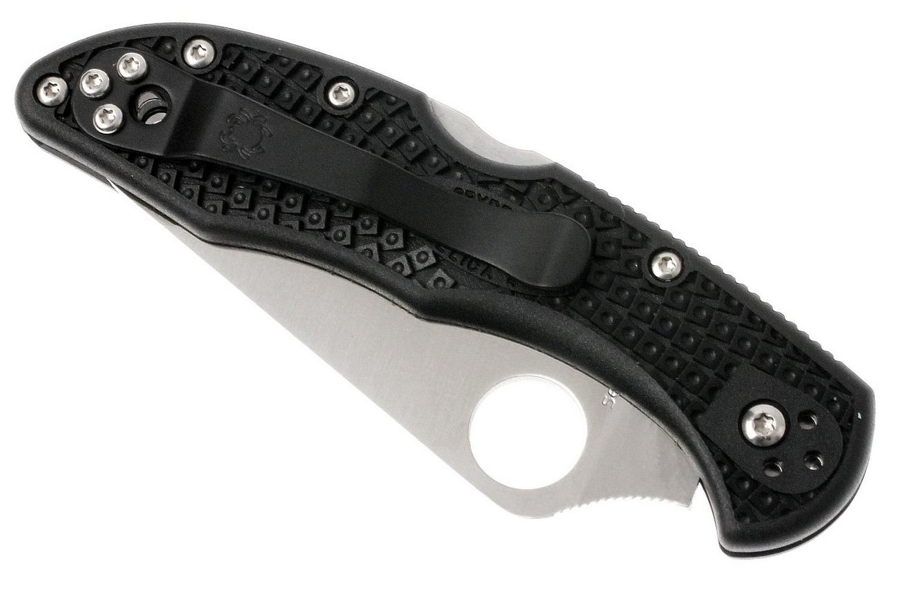 Spyderco Delica 4 C11PBK saber grind zakmes