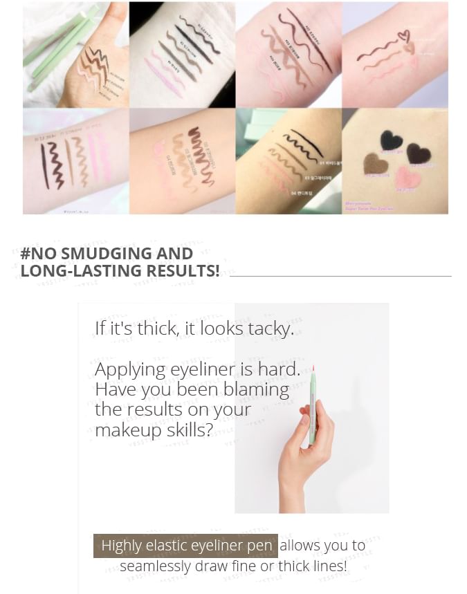 Merry monde - Super Twim Pen Eyeliner - 5 Types
