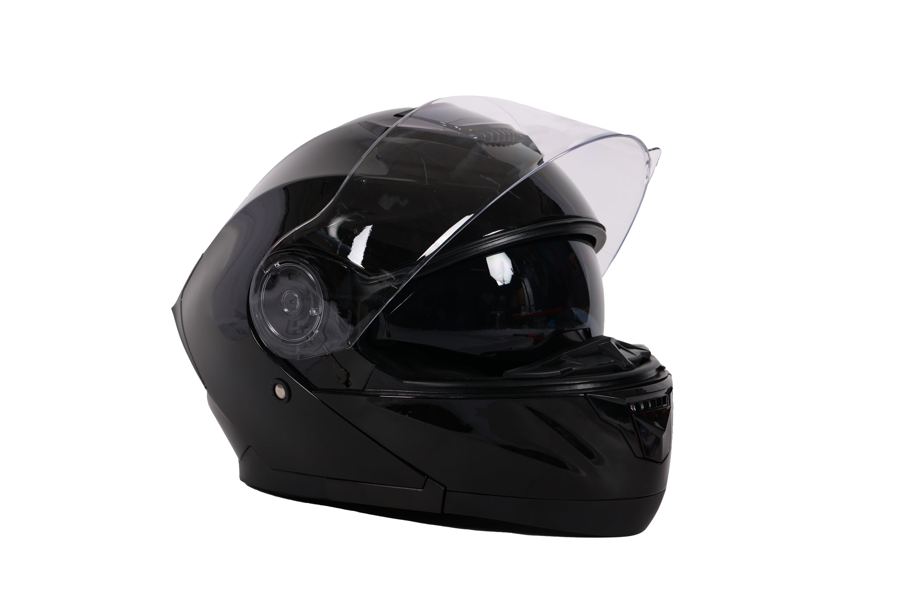 Motorrad Klapphelm schwarz Grösse 55/56