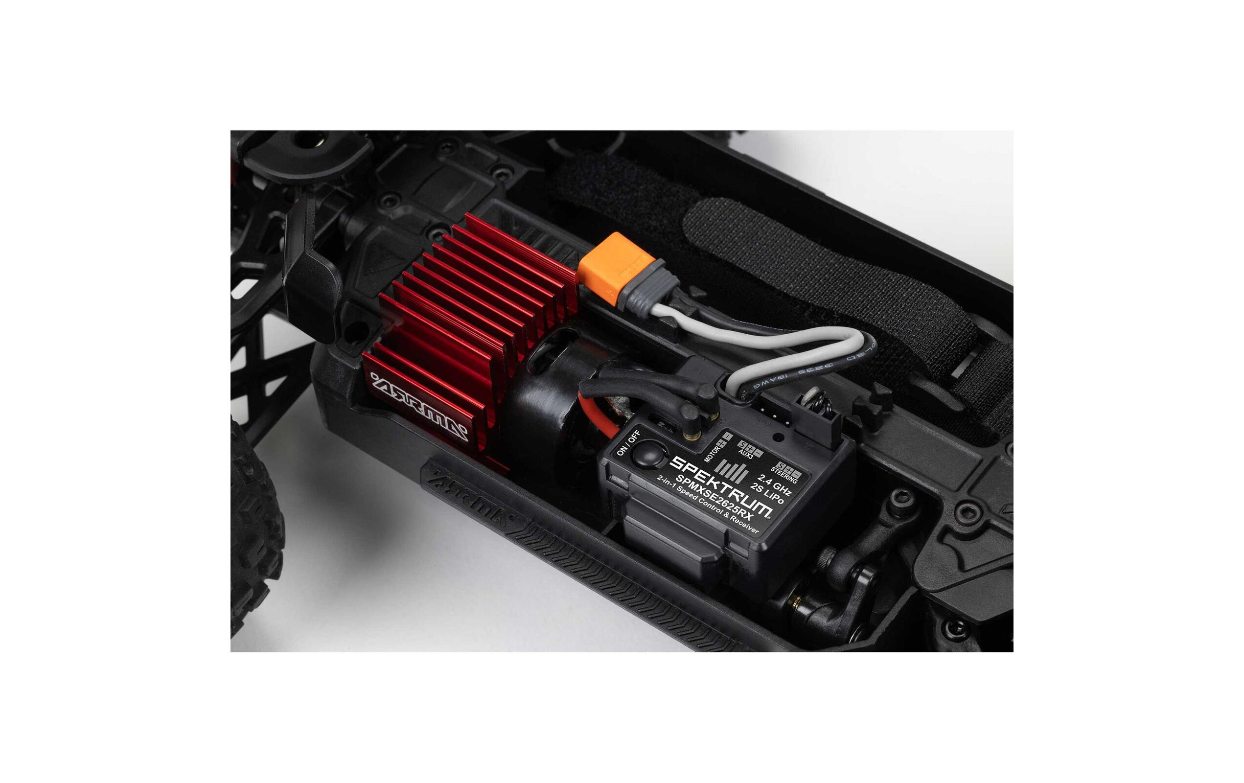 Monster Truck Granite Grom Mega 380 Blau, RTR, 1:18<br>Robuster 4wd mini Monstertruck mit Spektrum Technik