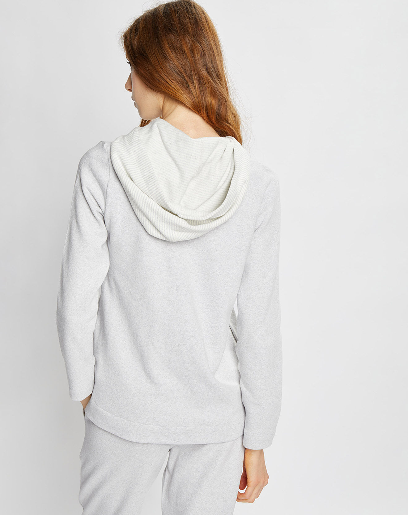 Le Chat Sweat Sweethome blanc/gris chiné