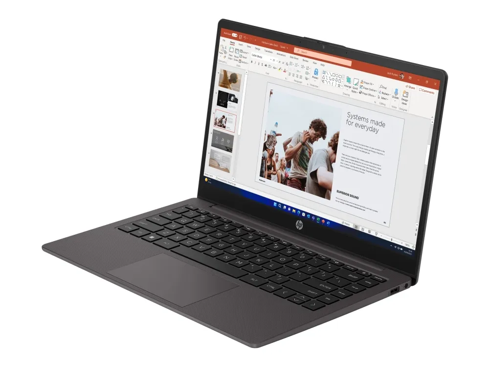 HP 240 G10 Notebook - Intel N-series - N100 / op til 3.4 GHz - Win 11 Home - UHD Graphics - 8 GB RAM - 256 GB SSD NVMe - 14