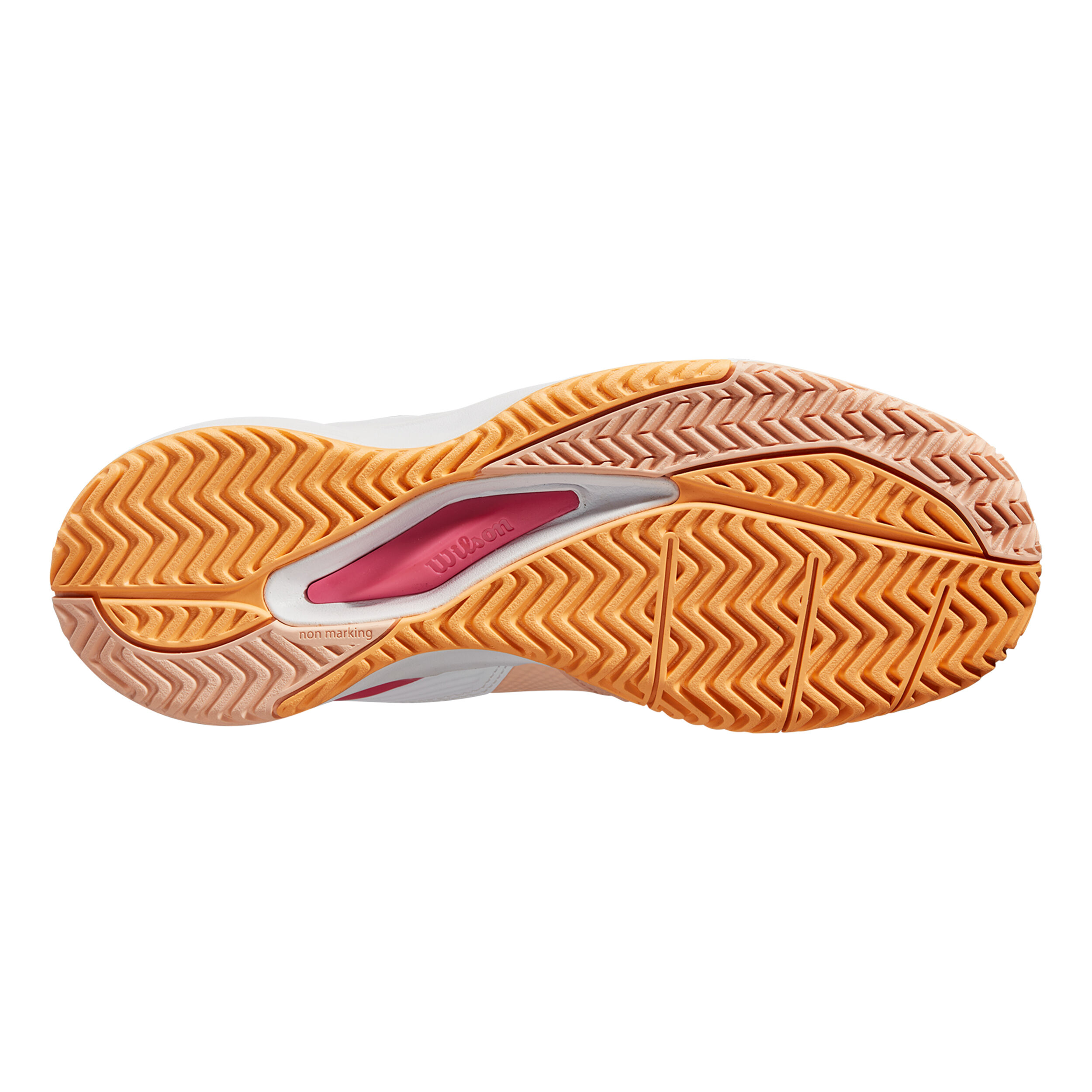 Wilson Rush Pro ACE AC Chaussures Toutes Surfaces Femmes - Abricot, Blanc