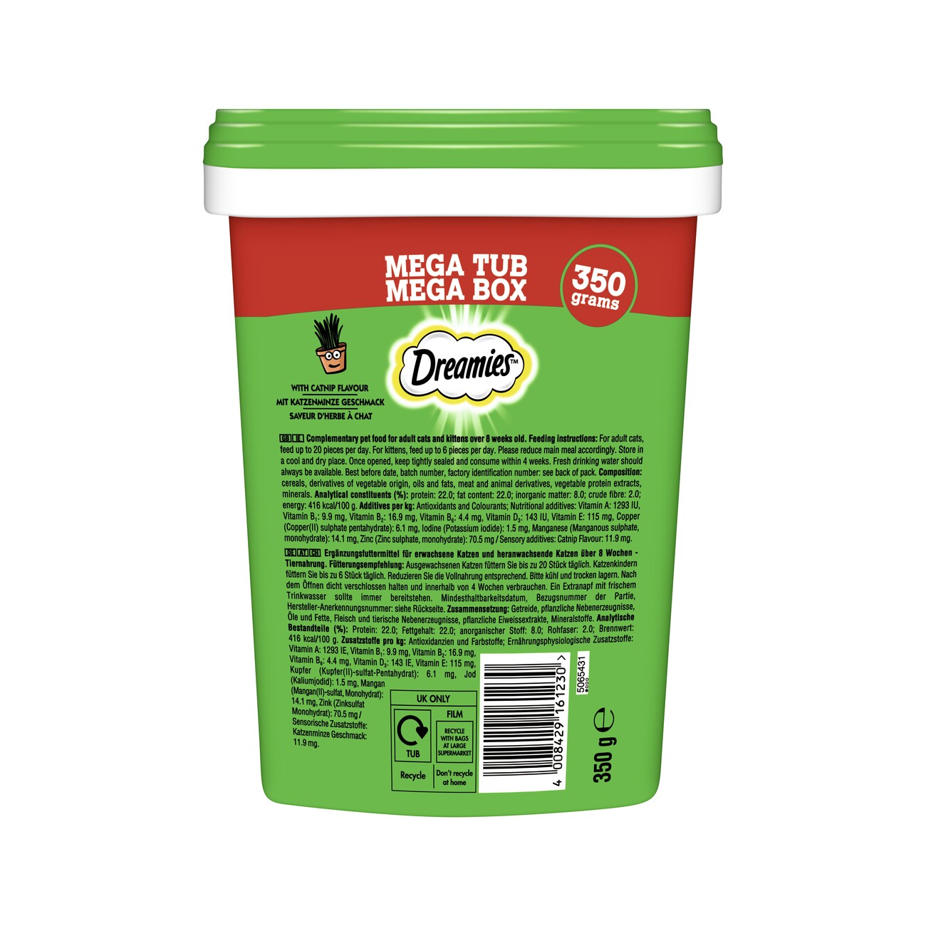 Dreamies Mega Box 350g Katzenminze