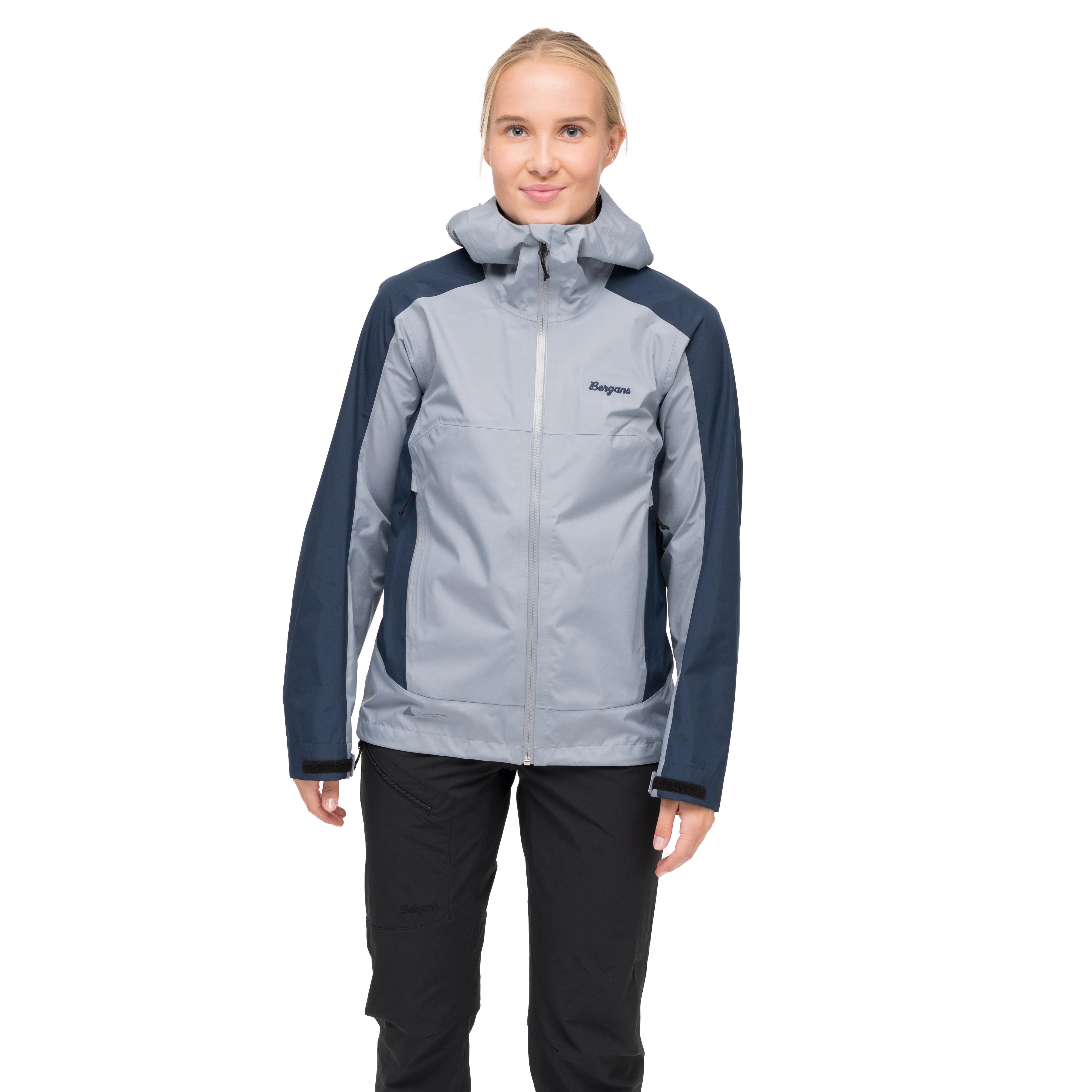 Vaagaa Light 3L Shell Jacket Women Husky Blue / Navy Blue