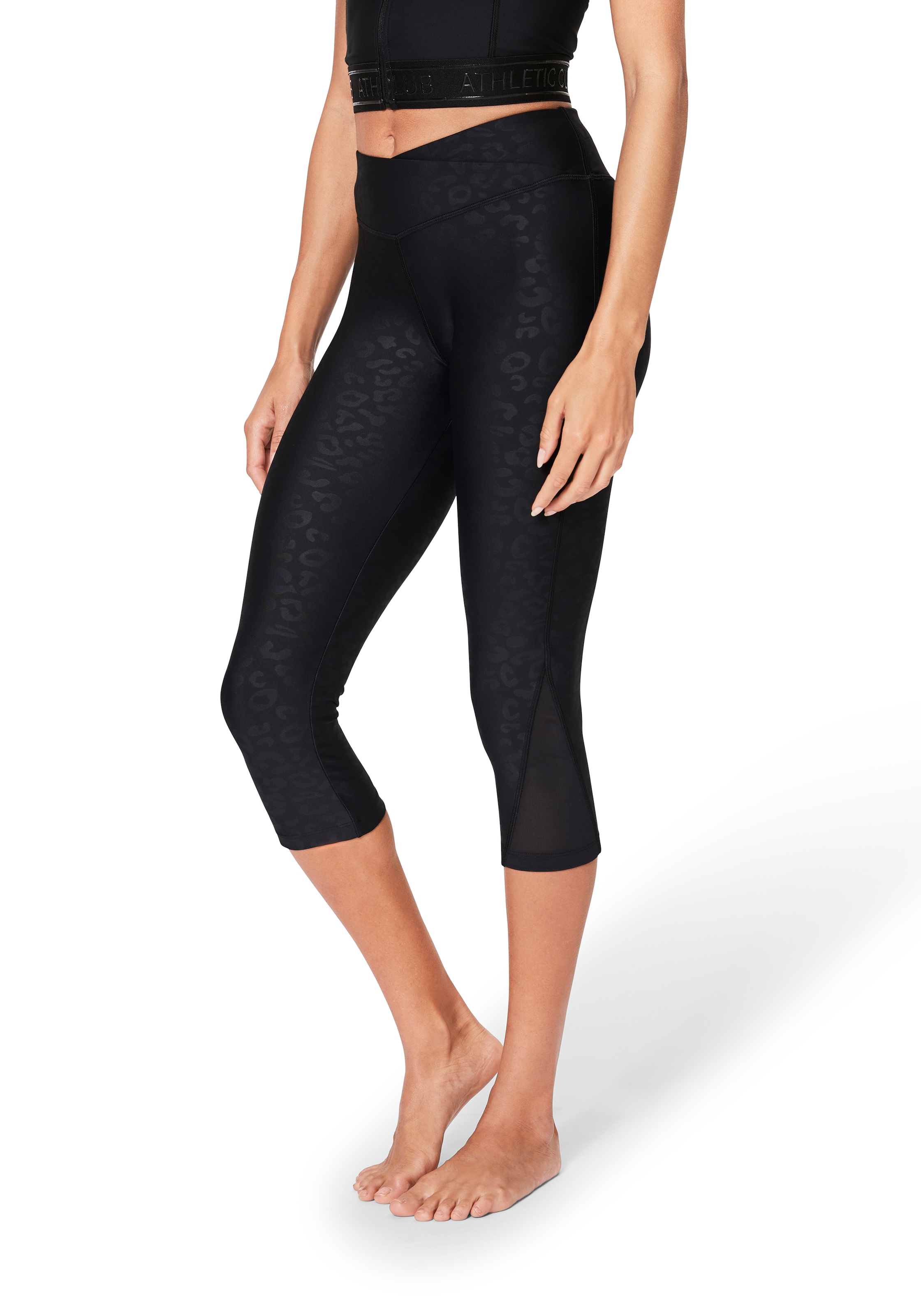 LASCANA ACTIVE Caprileggings  Sporthose in Allover-Leo-Optik