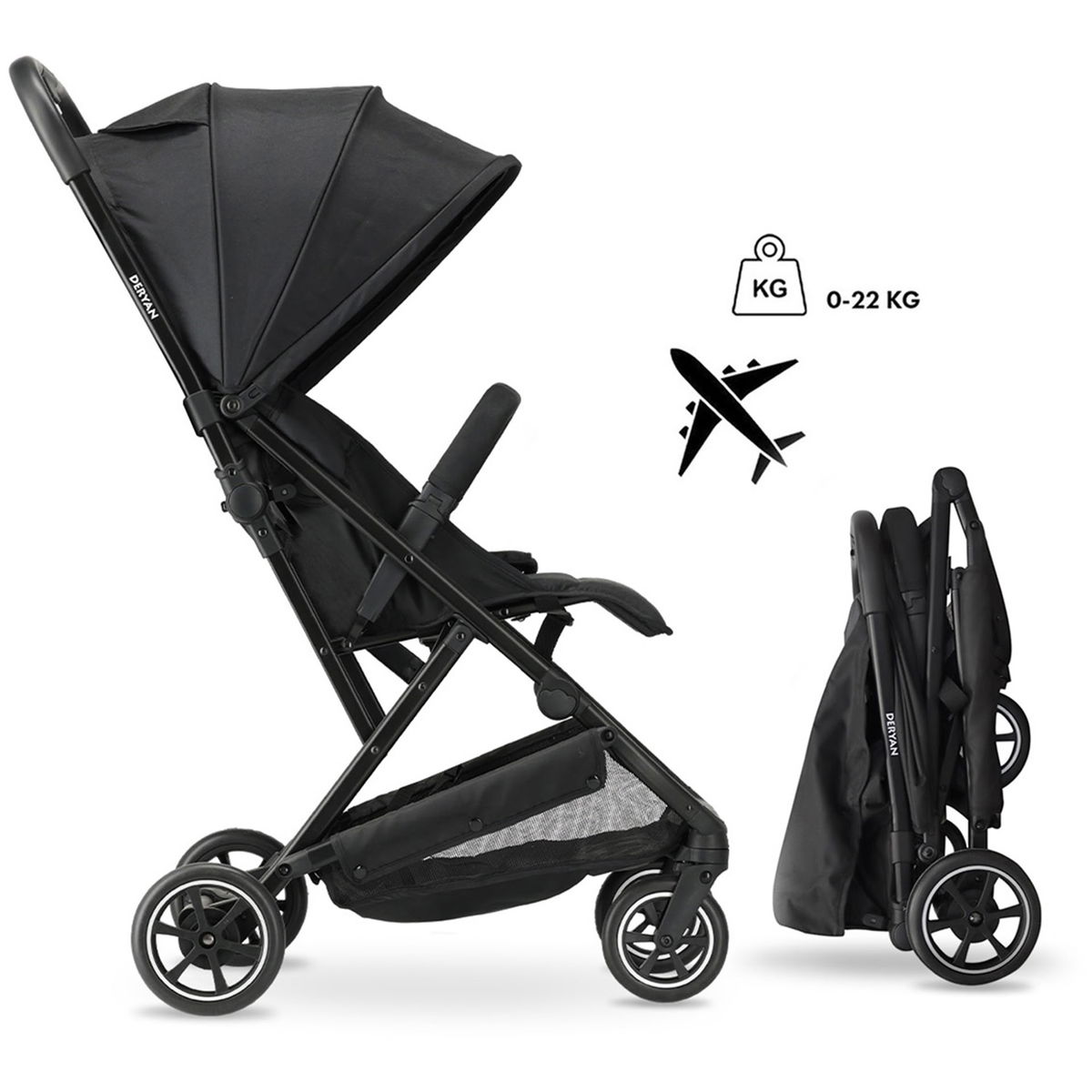 DERYANDERYAN   Easy Luxe leichter Buggy schwarz
