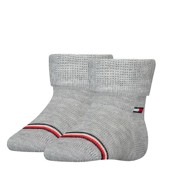 Baby 2-Pak Strømper Light Grey Melange