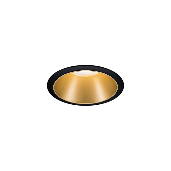 Spot encastrable Cole LED intégrée blanc chaud IP44 470lm Ø8cm doré finition noire Paulmann