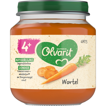 Olvarit 4+ Maanden Wortel 125g