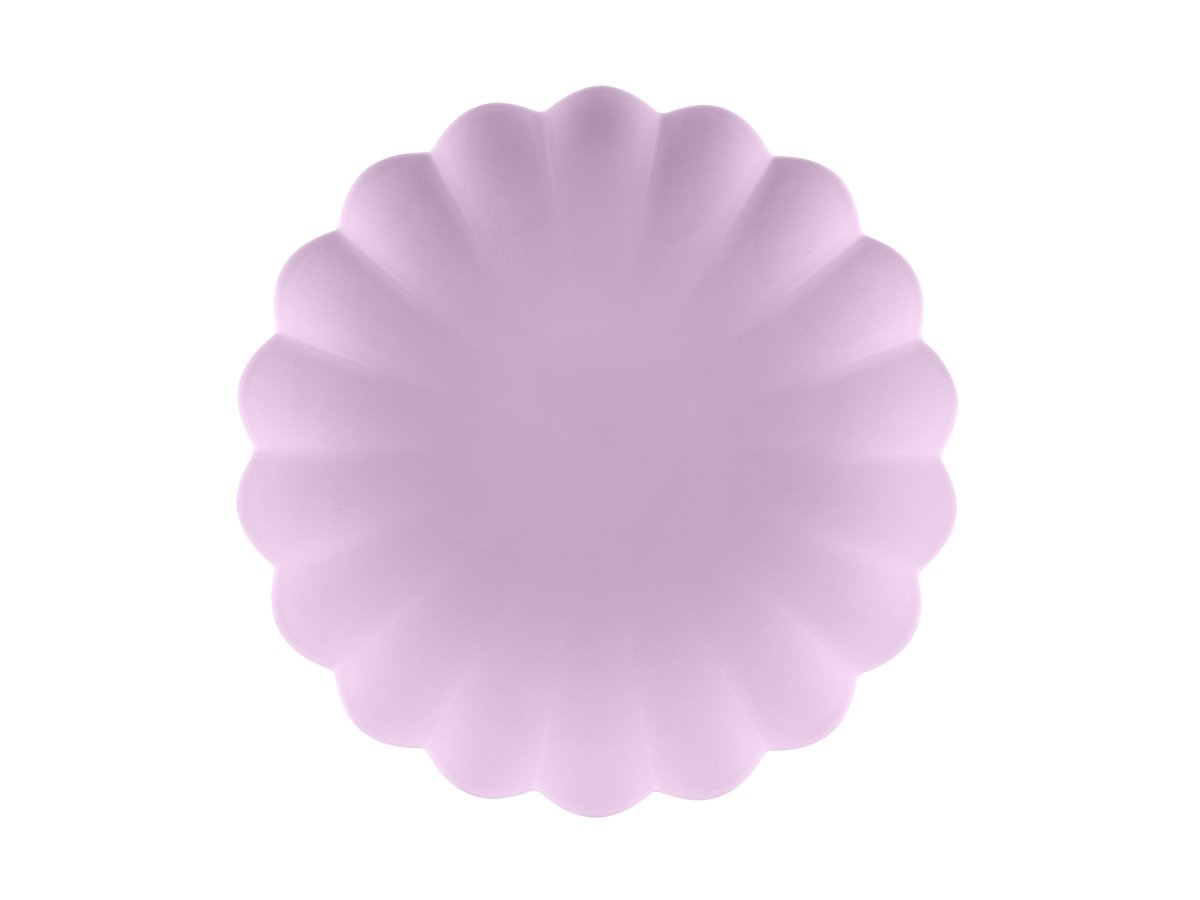 Paars Borden 22cm 4st