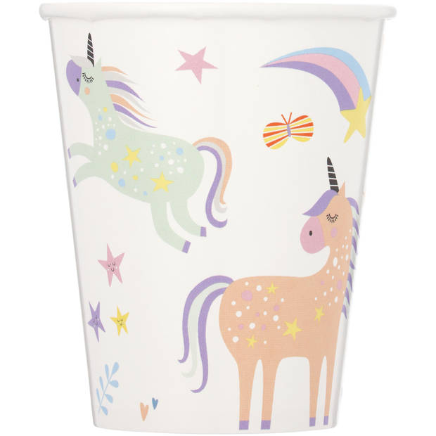 Folat bekers Unicorn 250ml 6st