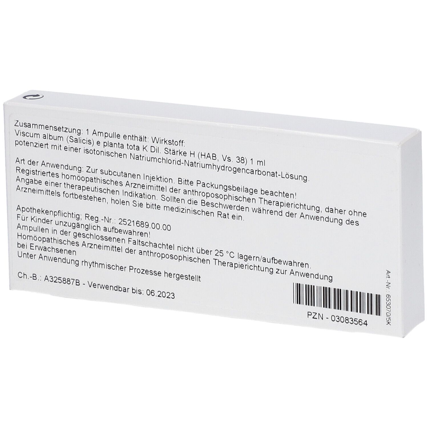 WALA® Iscucin Salicis Stärke H Ampullen