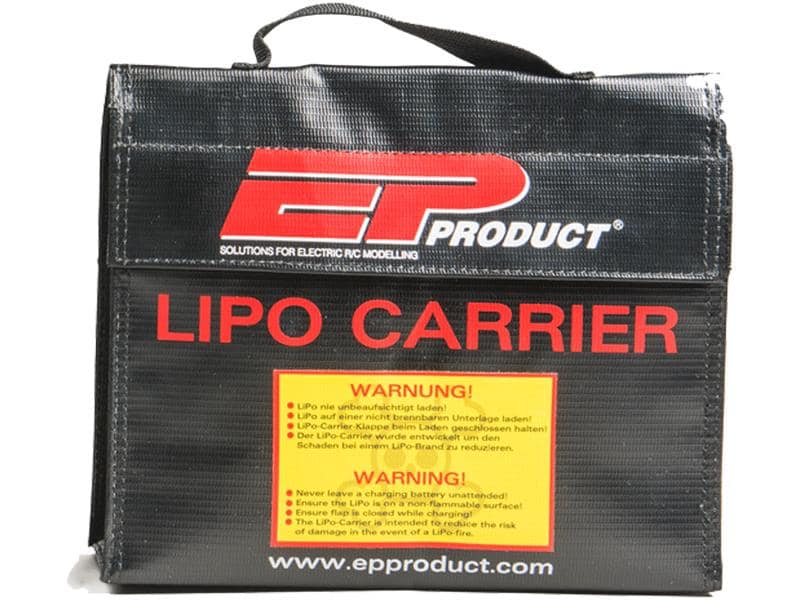 EP LiPo-Tasche Carrier 240 x 180 x 65 mm Schutztasche für Lithium Akkus