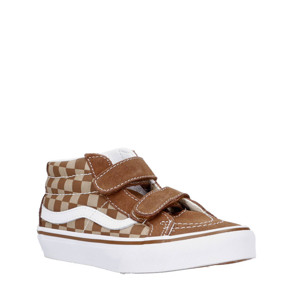 VANS SK8-Mid ReissueCheckerboard sneakers bruin/wit
