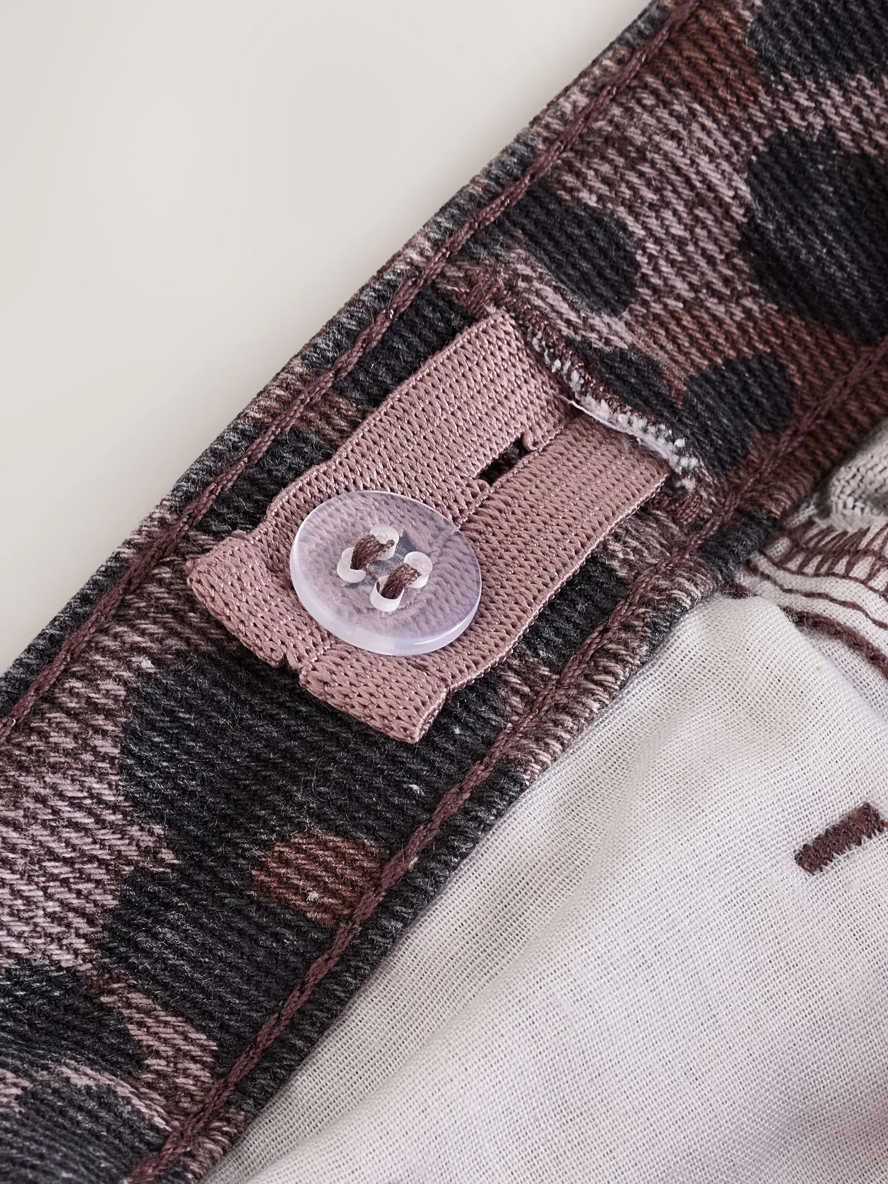Chocoladebruin luipaardmotief - Jeans met wijde pijpen (3-16 jr)