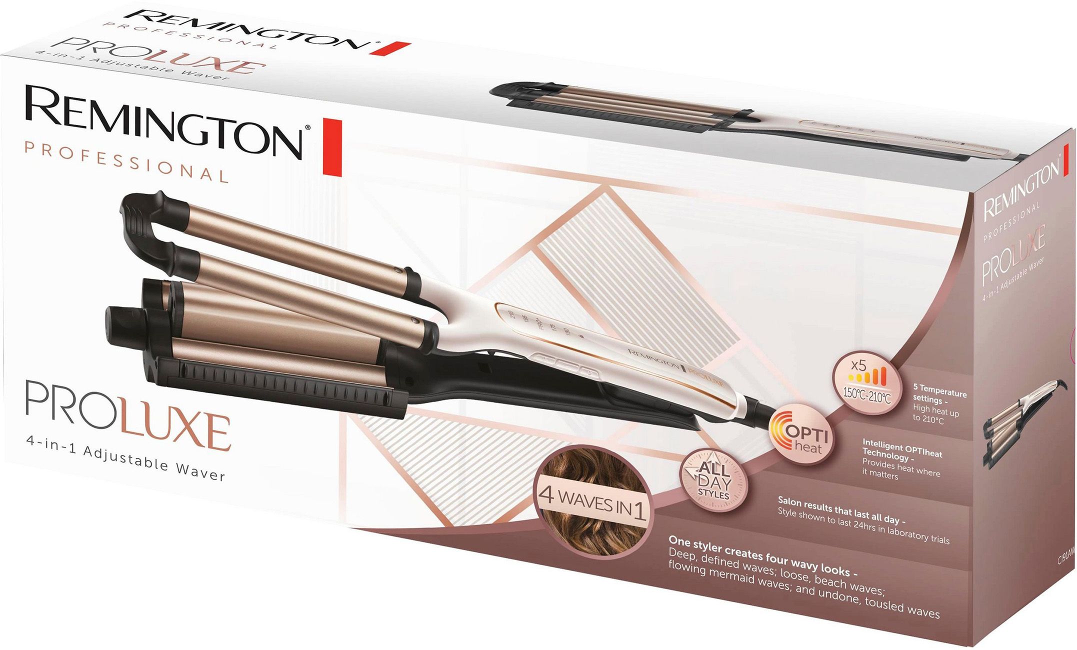 Remington WELLENEISEN 4 IN 1      185 Â°C (CI91AW       WS/ROSE)