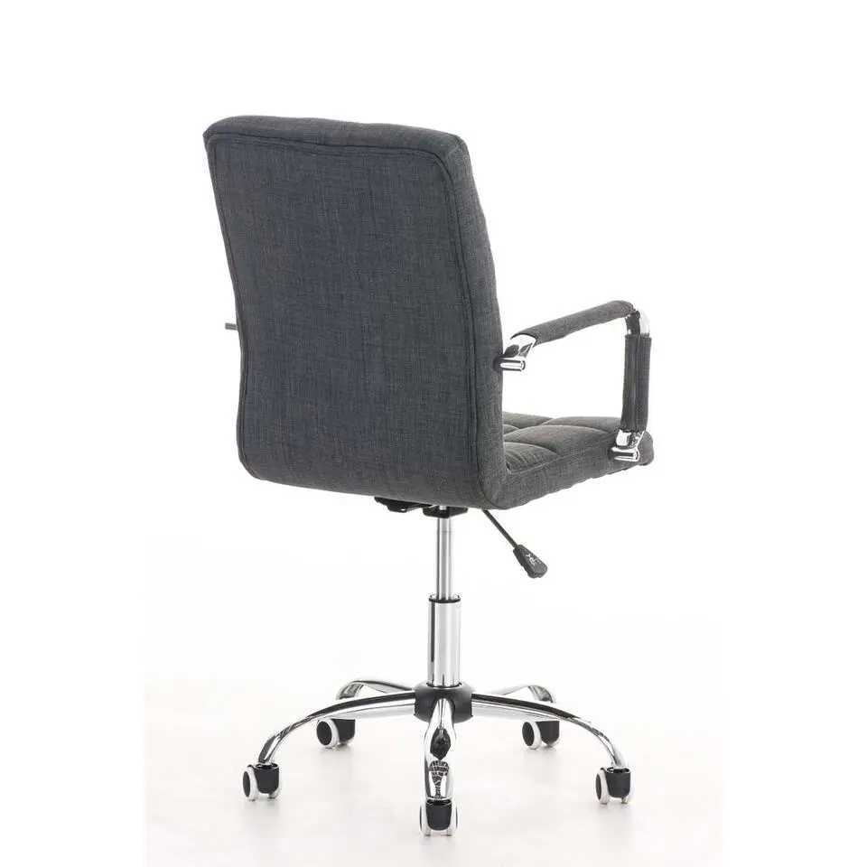 CLP Bureaustoel Deli V2 chroom Frame - Stof - grijs