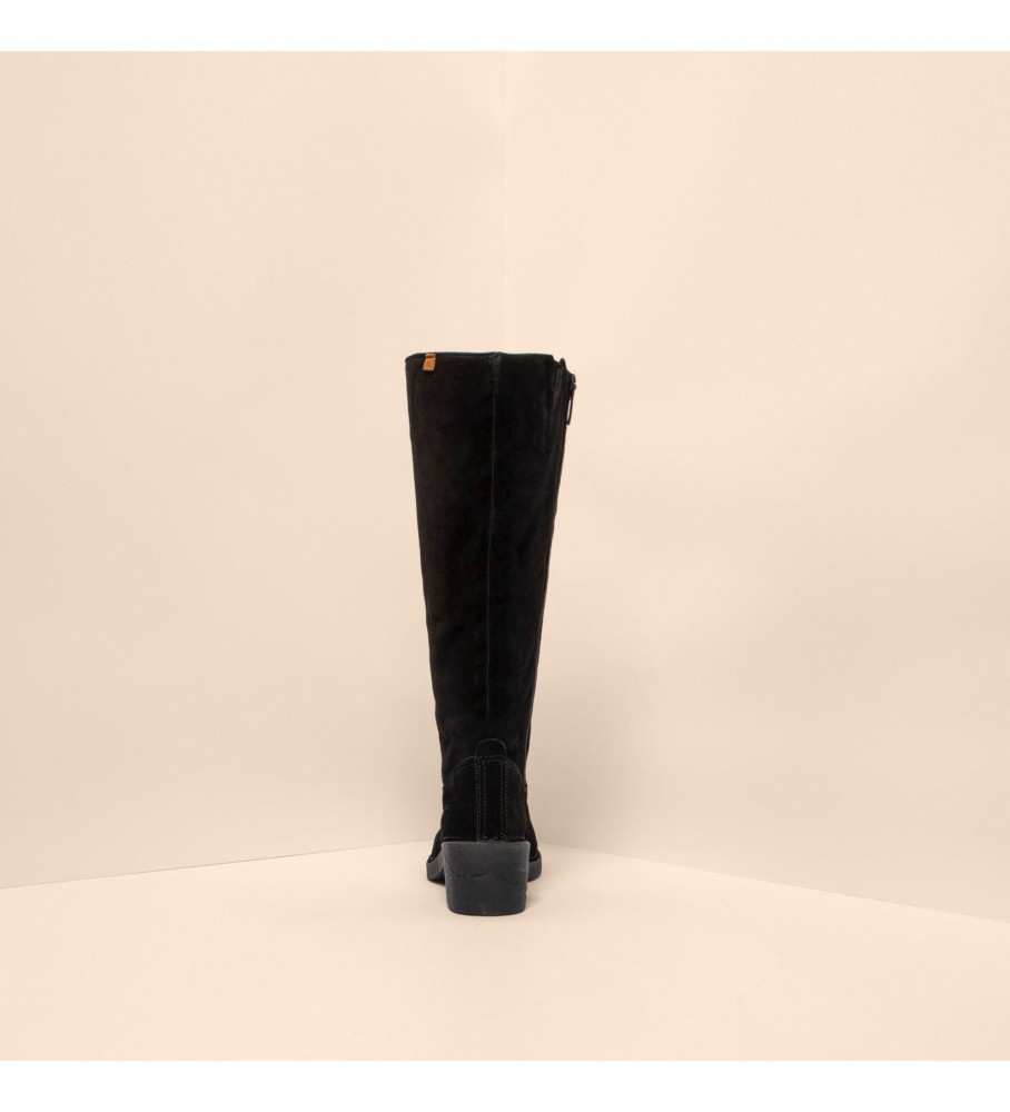Botas El Naturalista N5663 Ticino em couro preto - Altura do salto: 5,5 cm -