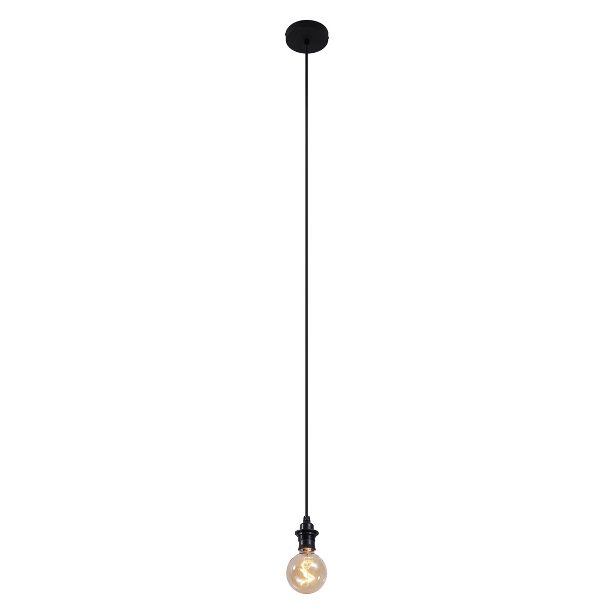 Buiten hanglamp zwart IP44 - Cava