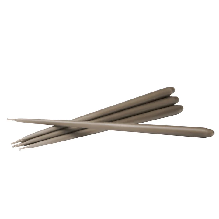 Stoff Nagel - Kerzen by Ester & Erik (6er-Set), taupe