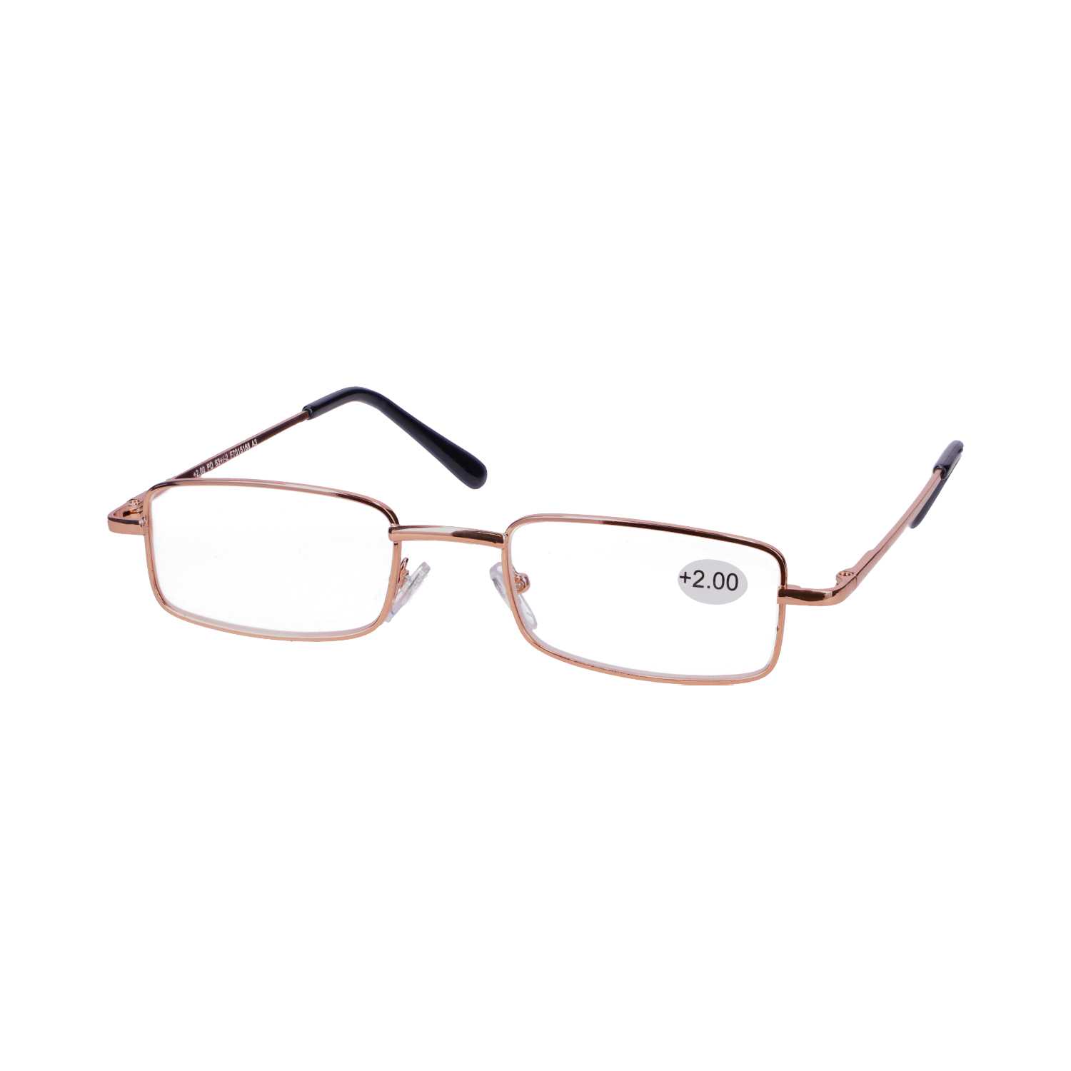 Star Optic Lesehilfe MD6 aus Metall +2,0 Dioptrien gold glänzend